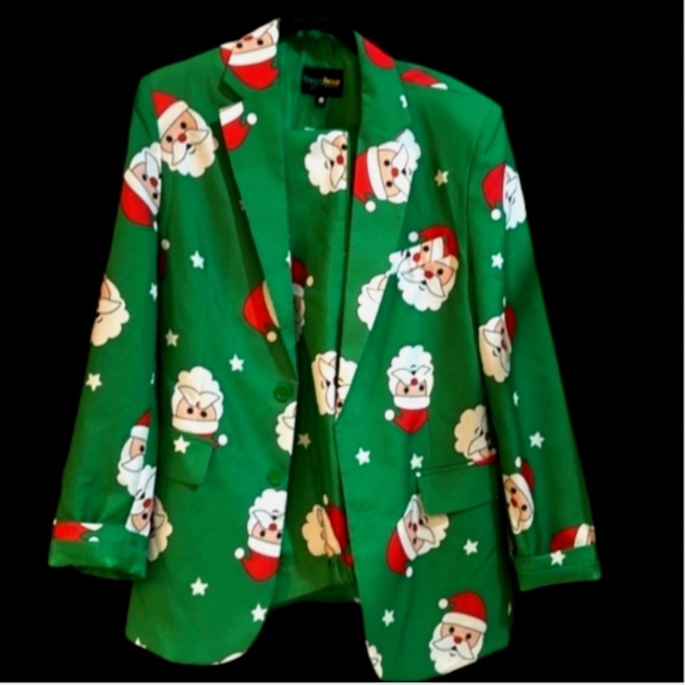 Tipsy Elves Happy Hour Two-piece Christmas Santa Pant Suit Sz Small